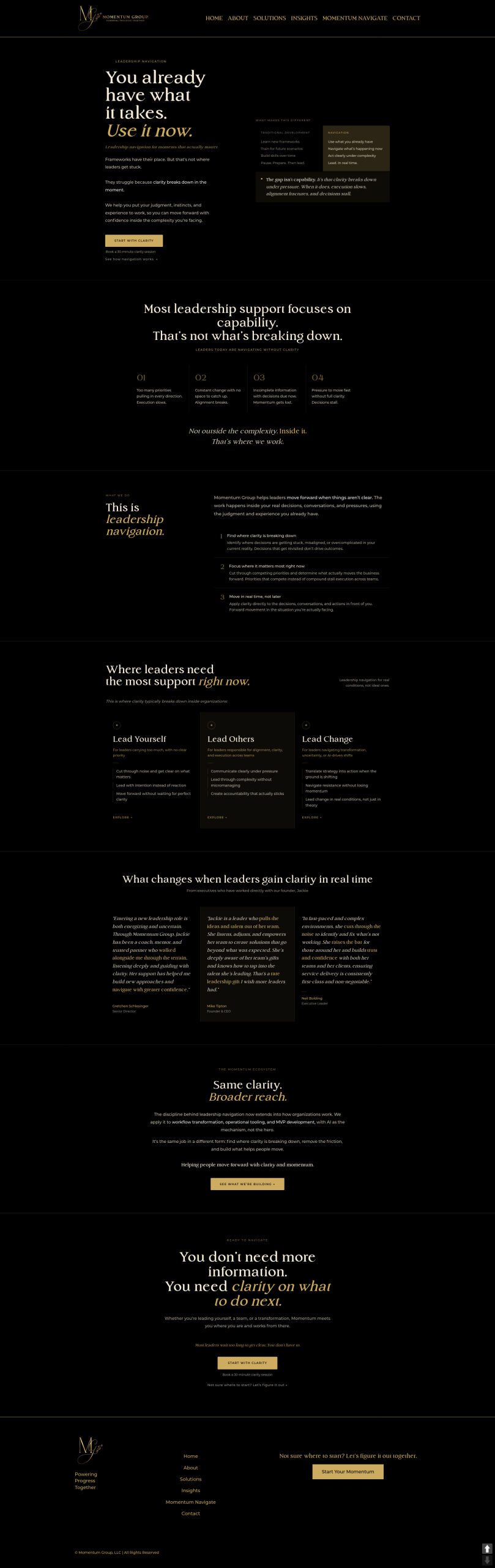 Screenshot of momentum-grp.com